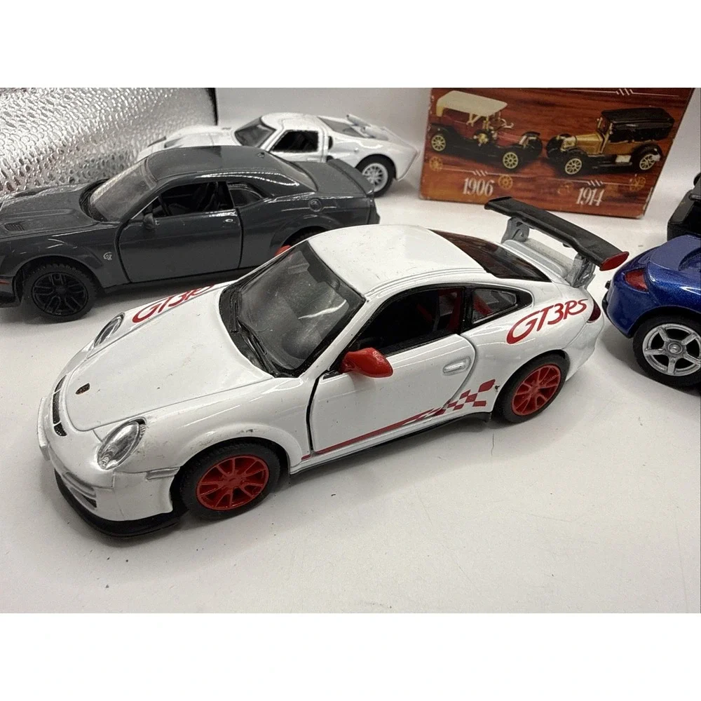 6 Diecast Cars + 6 Mini Collectors NIB Kinsmart Motormax Buddy